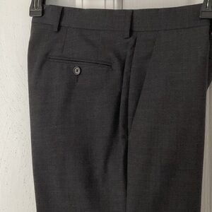 John Varvatos Dark Gray Lightweight Wool Trousers Size 32/32